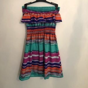 Strapless summer dress